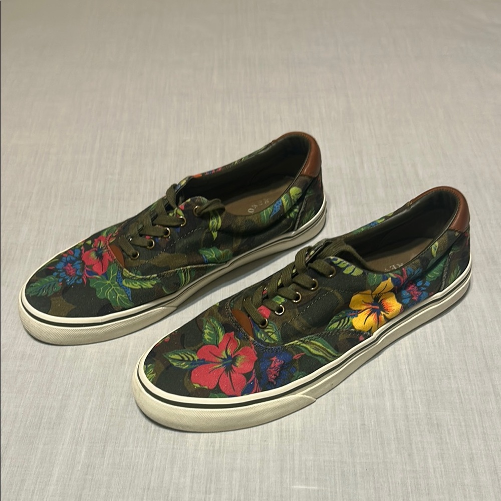 Polo Ralph Lauren Thorton III Floral Canvas Men's Sneakers
